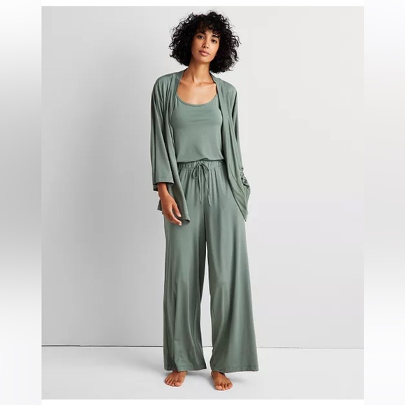 Women’s 3 pc State of Day Fluid Knit Pajama Set Modal Stretch Super Soft Luxury